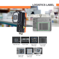 Lector de Códigos Inteligente con Enfoque Automático de 7/12 mm, Ethernet Rápido, 60 Códigos/s, 60 fps, 1280x1024, para Escaneo de Códigos de Barras en Logística