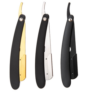 Stainless Steel Manual <b>Razor</b> Holder Folding <b>Razor</b> For <b>Men</b> Face Shaving With Secure Blade Clamp And Anti-Vibration Design - Product Image 3