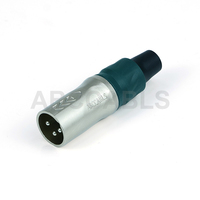 Connecteur XLR mâle/femelle 3 broches ABCCABLS : Prise audio pour microphone, boîtier métallique, décharge de tension couleur en option pour l'audio de scène