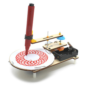 Máquina para dibujar curvas, Kit de bricolaje de madera, forma geométrica, juguete educativo manual para niños, modelo de aprendizaje STEM de ciencia e ingeniería - Product Image 4