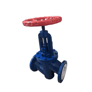 Vanne à opercule Yihong avec revêtement PTFE, corps en acier moulé, passage direct, pour milieux acides et alcalins faibles - Product Image 1