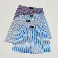 UOKIN grande taille marque personnalisée séchage rapide rayé hommes Boxer 100% polyester respirant doux confortable tissu Boxer Shorts