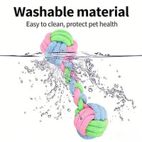 Hengtuo - Échantillon gratuit - Corde en coton tissée de haute qualité et durable - Style classique et écologique - Pelotas Para Perros - Jouet à mâcher pour chien