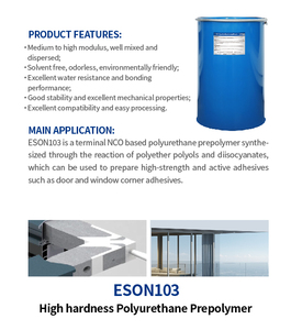 고품질 우수한 분산 특성 ESON103 고경도 폴리우레탄 프리폴리머 ISO9001 인증 투명 색상 - Product Image 3