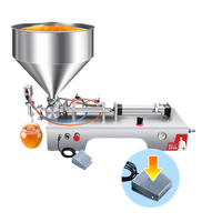 Nouvelle machine de remplissage semi-automatique BANMO pour liquides et pâtes, idéale pour le remplissage de shampooings, crèmes cosmétiques, miel, beurre de cacahuète et petits flacons.