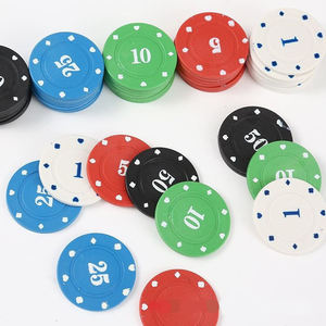 Fichas de Póker ABS 4G al por Mayor, 4cm, Fichas Numéricas Coloridas para Juegos de Mesa Familiares y de Club - Product Image 4