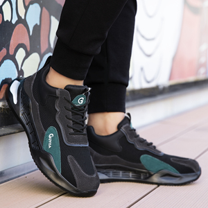 <span class=keywords><strong>Botas</strong></span> de seguridad ligeras con punta de acero impermeables resistentes a perforaciones para hombres en trabajos industriales de construcción - Product Image 4