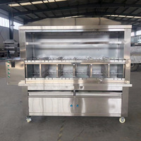 Acier inoxydable Moyen-Orient Gaz Poulet Boeuf Viande Barbecue Rotatif Doner Kebab Grill Shawarma Machine En Vente