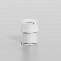 Bouteilles à pompe sans air de luxe PET PP ABS 50ml en plastique sous vide pour les soins de la peau sérum crème visage toner emballage cosmétique Logo personnalisé