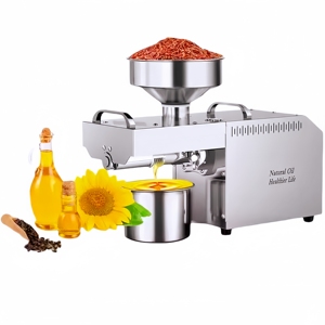 Presse à huile 6YL-70 : Machine complète en acier inoxydable 10 PLC, pour plus de 30 types d'huiles, pressage facile. - Product Image 1