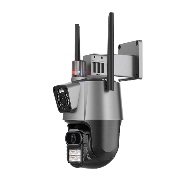 Security Dual Lens Outdoor Camera 2k CCTV Surveillance Camera Color Night Vision Wifi Outdoor Camera
