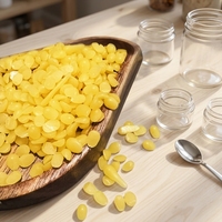 Cire d'abeille naturelle biologique en blocs en vrac pour la fabrication de bougies DIY, baume à lèvres, entretien du bois, polissage du cuir et artisanat fait main