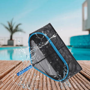 Détection de fuite d'écumoire Accessoires de piscine Râteau à feuilles Écumoire Poignée en métal Filet d'écumoire de feuilles de piscine - Product Image 3