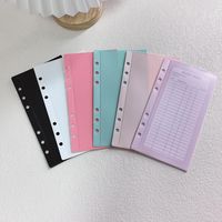 Personnalisé Multicolore Durable Recharge Assez D'espace Givré Clair Économie Défi Enveloppe Argent Poche Feuilles Mobiles A6 Enveloppes À Billets