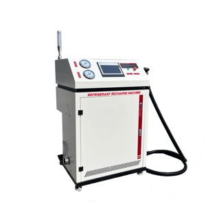 جهاز شحن غاز تكييف السيارات 220 فولت، آلة استرداد وشحن غاز التبريد الأوتوماتيكية - Product Image 2