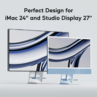 Hub USB C PULWTOP para iMac Compatible con M1/M3/M4, 2 USB a 2.0, Lector de Tarjetas SD/TF para iMac de 24 Pulgadas y Studio Display - Azul