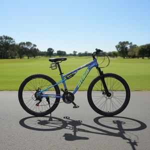 Bicicleta de Montaña MTBGO con Frenos de Disco, Cuadro de Acero de Alto Carbono, 21 Velocidades, Llanta de Aleación <span class=keywords><strong>Láser</strong></span>, Neumático 2.35 - Product Image 4