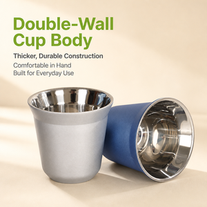Tazas de Café <span class=keywords><strong>Kawa</strong></span> de 80 ml, Estilo Medio Oriente, Anti-Escaldaduras, para el Mercado de Kuwait, con Aislamiento Térmico de Acero Inoxidable 304, Taza de Espresso - Product Image 2