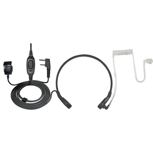 Microphone Électret Acoustique à Tube <span class=keywords><strong>Transparent</strong></span> EARPHONIC pour Talkie-Walkie Radio Bidirectionnelle, Conception Non-Rétractable pour <span class=keywords><strong>Gorge</strong></span> - Product Image 1