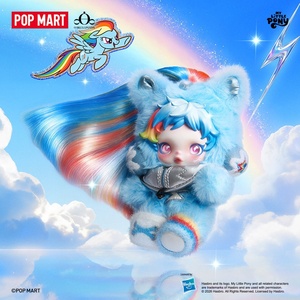 SKULLPANDA Série Little <span class=keywords><strong>Rainbow</strong></span> Pendentif Poupée en Peluche PVC Boîte Mystère Petite Taille Unisexe Emballage Original - Product Image 2