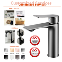 Robinet de lavabo monocommande en alliage de zinc chromé de haute qualité YMC, en promotion, pour salle de bain, mitigeur de lavabo