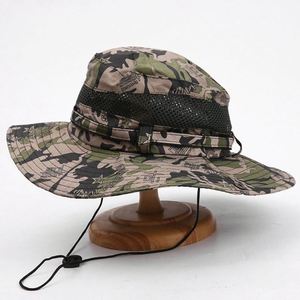 Outdoor Mountaineering Camping Fisherman <b>Hat</b> Cotton Wide Brim Camouflage Sun protection Bucket <b>Hat</b> - Product Image 3