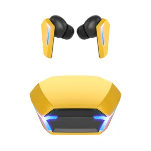 OEM ODM earbud permainan nirkabel In-ear Headphone musik Stereo Surround 3D Headset tahan air latensi rendah 5.2 Earphone TWS