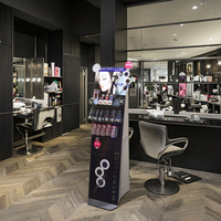 Étagère de présentation pliable en carton ondulé empilable personnalisée, écologique, pour la présentation de vêtements, les salons professionnels, les expositions, les stands