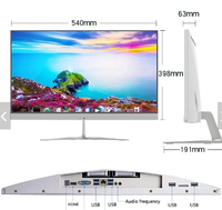 Computadora Todo en Uno de 23.8 Pulgadas con Procesadores Core I3/i5/i7 de 3.ª a 14.ª Generación, Pantalla de Cristal Líquido para Uso en Oficina y Hogar