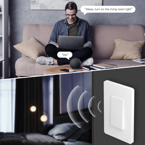 MOES Tuya Interruptor De Luz Inteligente Sem Fio Neutro Trabalhe com Alexa Google Home Sem capacitor Sem Hub Interruptor dos EUA - Product Image 4