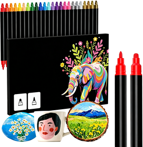 Juego de Marcadores de Pintura Acrílica Permanente con Punta Extrafina, Multicolor, con Logotipo Personalizado Aceptable, en Varios Colores - Product Image 4