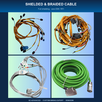 Kabel Din 7 Pin Profesional Kustom, Rakitan Kabel dengan Steker Betina, Konduktor Aluminium IP66, 110/220v, 100% Inspeksi QC Pabrik