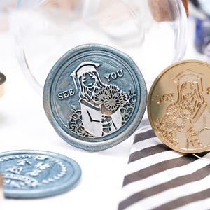 Sceau de cire de haute qualité, série <span class=keywords><strong>saison</strong></span> de remise des diplômes, l'amitié dure pour toujours, motif trésor - Product Image 4