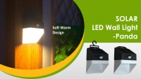 Lampe murale solaire avec capteur PIR, étanche, pour l'extérieur, lumière nocturne, garantie de 3 ans, éclairage extérieur domestique pour cour et jardin
