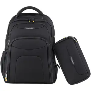 Personalizar Laptop Backpack Man for Man Laptop Case 15,6 pulgadas y 17,3 pulgadas con funda de accesorios extraíble