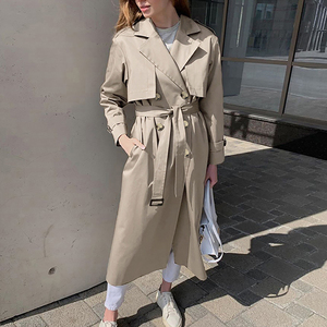 Otoño Invierno <span class=keywords><strong>mujer</strong></span> <span class=keywords><strong>abrigo</strong></span> fajas doble Breasted <span class=keywords><strong>largo</strong></span> manga <span class=keywords><strong>abrigo</strong></span> chaqueta elegante Oficina <span class=keywords><strong>abrigo</strong></span> <span class=keywords><strong>largo</strong></span> - Product Image 3