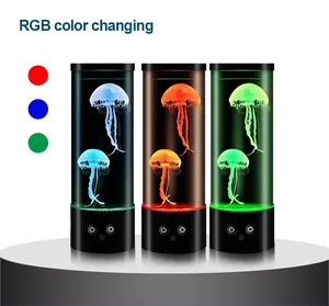 LED <strong>Jelly</strong> <strong>Fish</strong> <strong>Lamp</strong> USB Rechargeable Artificial Aquarium Jellyfish Atmosphere <strong>Lamp</strong> LED Decoration Table <strong>Lamp</strong> - Product Image 4