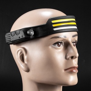헤드램프 자전거 라이트-슈퍼 밝은 LED 모션 센싱 헤드라이트 투광등 경고 충전식 USB 충전식 IP54 야외용 - Product Image 5