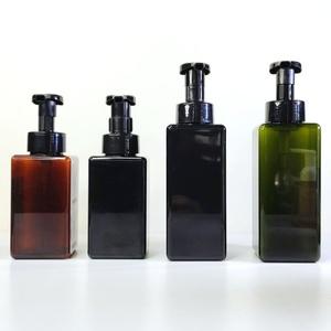 In Stock Cosmetic Cleansing Foam Shampoo Container 250 ml 750 ml <b>Pump</b> PETG square Foam <b>Bottle</b> - Product Image 5
