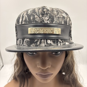 Casquette de baseball <span class=keywords><strong>snapback</strong></span> à visière plate en denim, style hip-hop sportif, imprimé floral, pour hommes et femmes, vente en gros - Product Image 4