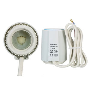 Actuador térmico para calefacción de suelo y agua, dispositivo con apertura normalmente cerrada de 24V y 230V - Product Image 1