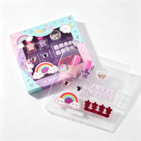 Lot de Gros pour Enfants : Kit de Manucure Lavable, Vernis à Ongles Pelable, Lime à Ongles, Séparateurs d'Orteils, Autocollants – Cadeau Idéal pour Filles