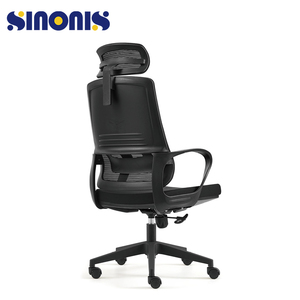 Sinonis Modern Ergonomic <b>Plastic</b> <b>Frame</b> Executive Office Chair with Reversible Revolving Adjustable Headrest for Home Office - Product Image 2