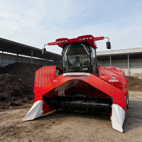 Machine à Compost Industrielle, Processeur d'Engrais à Base de Déchets Organiques, 3000m/h-5000m/h, Capacité de 50T, Acier au Manganèse Résistant à l'Usure