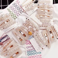 Nouvel ensemble de pinces à cheveux élégantes en perles, 3 pièces/lot, pour femmes, vente en gros