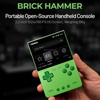 Trimui brique marteau Console de jeu portable 3.2 pouces affichage système Linux CNC machines de précision entièrement en métal corps jeu joueur