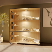 Cage d'appartement de luxe personnalisée pour chat avec maison en bois, enclos en verre et mobilier pour chat, idéale pour l'hôtellerie et l'accueil en intérieur