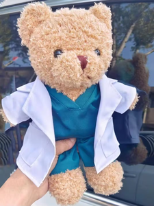 Ensemble de peluches personnalisées pour le personnel médical, adorable ours en <span class=keywords><strong>peluche</strong></span> infirmière ou médecin, cadeau pour l'hôpital - Product Image 6