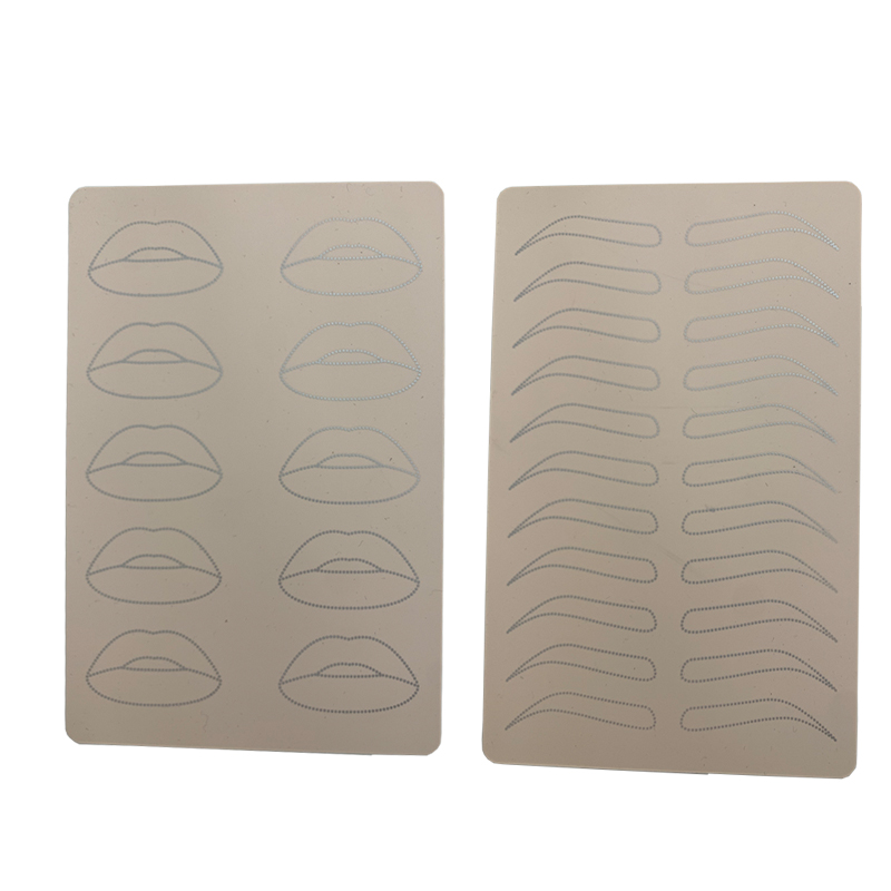 Татуировка Кожа мануального татуажа бровей, 1,5 мм толщина силиконовый двусторонняя для бровей брови татуировки; Разные стили;