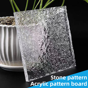 Tùy Chỉnh Cắt 4ft * 8ft Tấm Acrylic Rõ Ràng Sóng Gợn Bảng Hiển Thị Khối Tấm Nhựa Cho Chụp Đạo Cụ Trang Trí Nội Thất Đá Kết Cấu Loại - Product Image 5